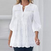 H2903-Blusa Solta Larga Comfy Lese Soltinha Bata Elegante M383 H2903-Blusa Solta Larga Comfy Lese Soltinha Bata Elegante M383