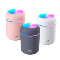 H2O Lúmen Difusor Óleo Essencial Umidificador USB 300ml Led Portátil Colorido Novidade