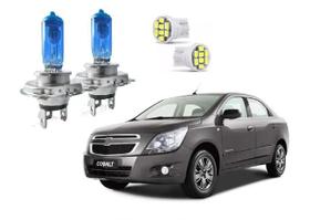 H4 Super Branca CHEVROLET COBALT ANO 2011 a 2014 Alto Baixo