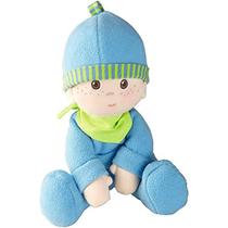 Haba Snug-up Doll Luis 8" First Boy Baby Doll - Máquina Lavável para Idades Nascimento e Para Cima