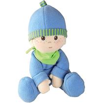 Haba Snug-up Doll Luis 8" First Boy Baby Doll - Máquina Lavável para Idades Nascimento e Para Cima