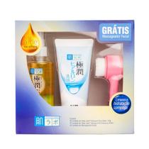 Hada Labo Gokujyun Dupla Limpeza Kit - Óleo de Limpeza Facial + Sabonete Facial + Massageador Facial