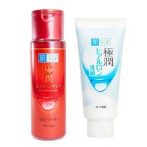 Hada Labo Kit Sabonete Hidratante Facial Gokujyun Face Wash100g + Loção Hidratante Anti-idade Gokujyun Alpha Lotion 170ml