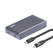 Hagibis Gabinete SSD M2 NVMe USB4 40Gbps com Display LED Cinza