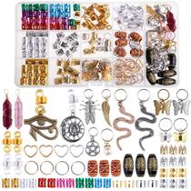 Hair Beads Jewelry Leeven 239 peças para tranças Dreadlock