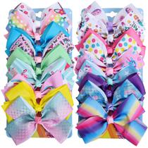 Hair Bows Dwenarry, 18 peças para meninas, 12,7 cm com clipes de jacaré Hair Bows Dwenarry, 18 peças para meninas, 12,7 cm com clipes de jacaré