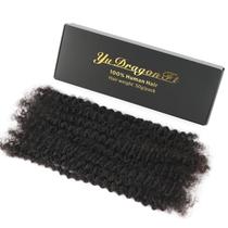 Hair Bulk YudragonFT Afro Kinky Curly Human Hair 40-70cm