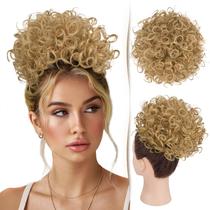 Hair Bun Hair Piece Sidaila Messy Bun Curly 23 cm dourado claro