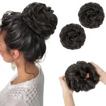 Hair Bun Hair Pieces SARLA Wavy Curly Synthetic Women x2 Hair Bun Hair Pieces SARLA Wavy Curly Synthetic Women x2