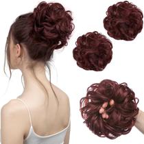 Hair Bun Hair Pieces Synthetic Updo Scrunchies SARLA 2PCS
