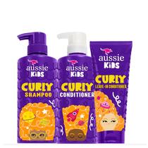 Hair Care Bundle Aussie Kids Shampoo, condicionador, cabelos encaracolados