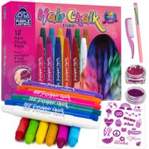 Hair Chalk PURPLE LADYBUG 12 cores para meninas de 8 a 12 anos