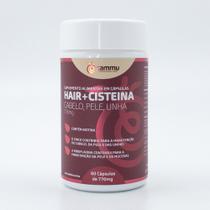 Hair + Cisteína 60 Cápsulas de 770mg: O Melhor para Seus Cabelos e Unhas - Sem Sabor