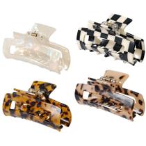 Hair Claw Clips SL Sursarbelor Acetate Fiber para mulheres (4 unidades) Hair Claw Clips SL Sursarbelor Acetate Fiber para mulheres (4 unidades)