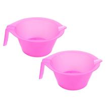 Hair Color Bowl lasenersm Plastic Mixing Tint Bowl Pink x2