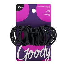 Hair Elastics Goody Ouchless Black 36 unidades (pacote com 1)