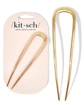 Hair Pin Kitsch Metal French Gold em forma de U para mulheres