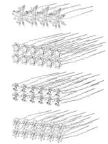 Hair Pins, tipo unidade, pacote com 40 clipes de strass de casamento para noivas Hair Pins, tipo unidade, pacote com 40 clipes de strass de casamento para noivas