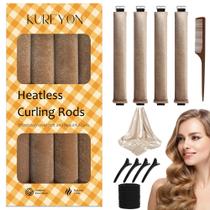 Hair Roller KUREYON Heatless Satin Curling Rods, 20 unidades