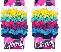 Hair Scrunchie GOODY Ouchless para mulheres, 8 unidades, Rainbow Pack 2