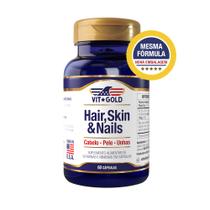 Hair Skin & Nails (Cabelo, pele e unhas) Vitgold 60 cápsulas