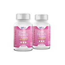 Hair Skin & Nails (Cabelo, pele e unhas) Vitgold Kit 2x 60 cáp