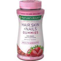 Hair, Skin & Nails Gummies com Biotina - 120 gomas - Natures Bounty Optimal Solutions - Naturei Hair, Skin & Nails Gummies com Biotina - 120 gomas - Natures Bounty Optimal Solutions - Naturei