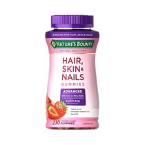 Hair Skin Nails Natures Bounty Advanced 230 Gomas 6000 mcg