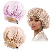 Hair Sleep Bonnet Edoneery Satin Silk para mulheres com cabelos encaracolados Hair Sleep Bonnet Edoneery Satin Silk para mulheres com cabelos encaracolados