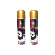 Hair Spray Tinta da Alegria 250ml Ouro - Kit C/ 2un