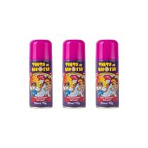 Hair Spray Tinta Da Alegria Rosa 120Ml-Kit C/3Un