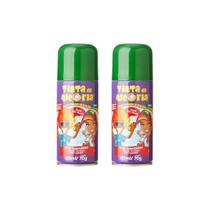 Hair Spray Tinta Da Alegria Verde 120Ml-Kit C/2Un