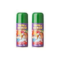 Hair Spray Tinta da Alegria Verde 120ml-Kit C/2un