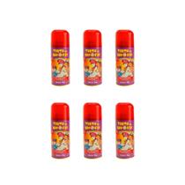 Hair Spray Tinta da Alegria Vermelho 120ml-Kit C/6un