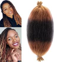 Hair Springy Afro Twist de 14 polegadas 1B3027 para mulheres (8 pacotes) Hair Springy Afro Twist de 14 polegadas 1B3027 para mulheres (8 pacotes)
