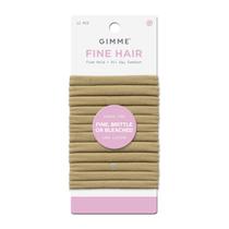 Hair Tie GIMME Fine Hair, elásticos, pacote com 12 faixas elásticas, loiro escuro Hair Tie GIMME Fine Hair, elásticos, pacote com 12 faixas elásticas, loiro escuro