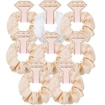 Hair Ties Scrunchies Bridesmaid Proposal Presente, pacote com 8 pacotes de cetim
