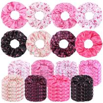 Hair Ties Wehhbtye Breast Cancer Awareness 40 unidades de fita rosa Hair Ties Wehhbtye Breast Cancer Awareness 40 unidades de fita rosa