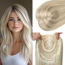 Hair Topper kolala Real Human Hair 14cm Caramel Blonde