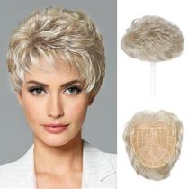Hair Topper REECHO Short Wiglet para mulheres com cabelos finos Hair Topper REECHO Short Wiglet para mulheres com cabelos finos