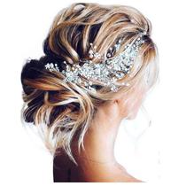 Hair Vine Unicra Bride Crystal Rhinestone Wedding Silver Hair Vine Unicra Bride Crystal Rhinestone Wedding Silver