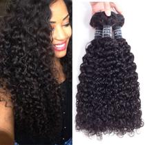 Hair Weave Amella Hair 8A Brazilian Curly, 3 pacotes (14-18 polegadas)