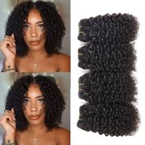 Hair Weave Peiyulex Brazilian Virgin Kinky Curly 4x25cm