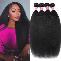 Hair Weave Ralisa Kinky Straight 100% cabelo humano brasileiro