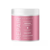 Haircare Repair Máscara Reparadora Hidratação Prolongada Finalização Cabelos Tratados Antifrizz 400g Jacques Janine