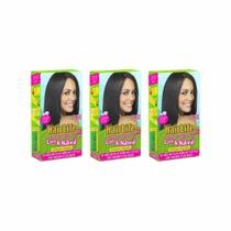Hairlife Liso E Natural Creme Alisante kit c/ 3 unidades