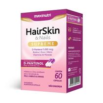 HairSkin Supreme D-Pantenol 60 Cápsulas - MaxiNutri - 3191 HairSkin Supreme D-Pantenol 60 Cápsulas - MaxiNutri - 3191