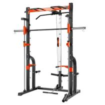Half Rack Smith Barra Guiada Com Polia Alta E Baixa Yangfit Half Rack Smith Barra Guiada Com Polia Alta E Baixa Yangfit