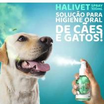 Halivet Solução Para Higiene Bucal Cães E Gatos-Spray 100Ml