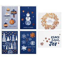 Hallmark Boxed Christmas Cards Sortimento, Paz Esperança Alegria (48 Cartões com Envelopes)